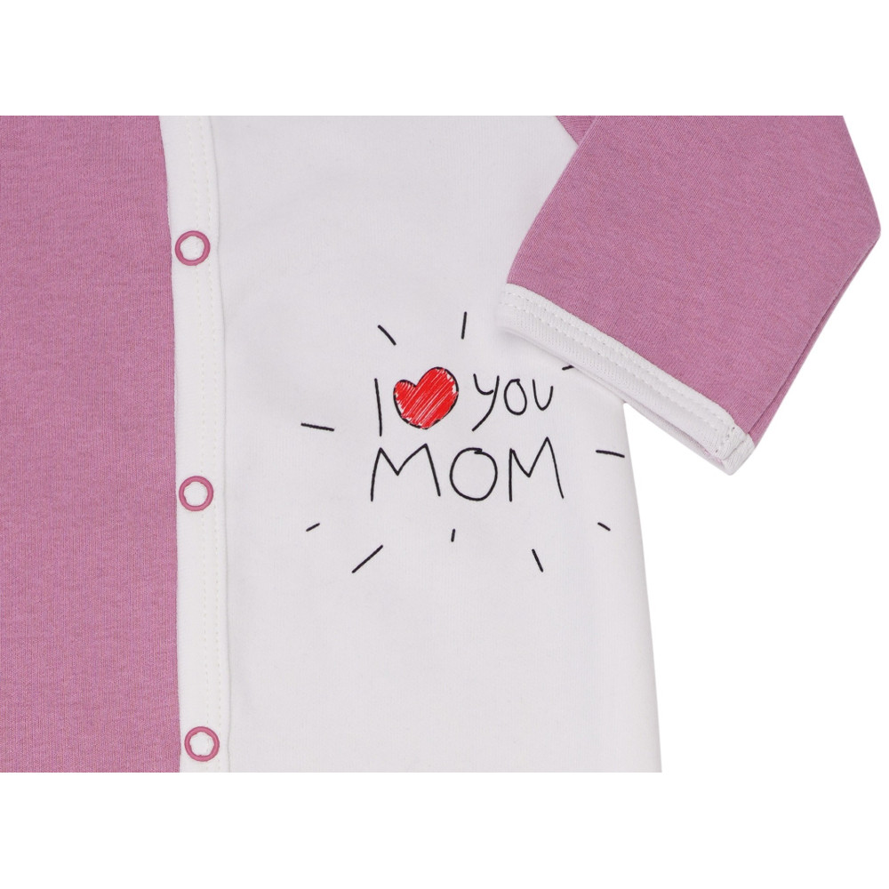 Комбинезон София I love Mom р.68 лиловый (330268)