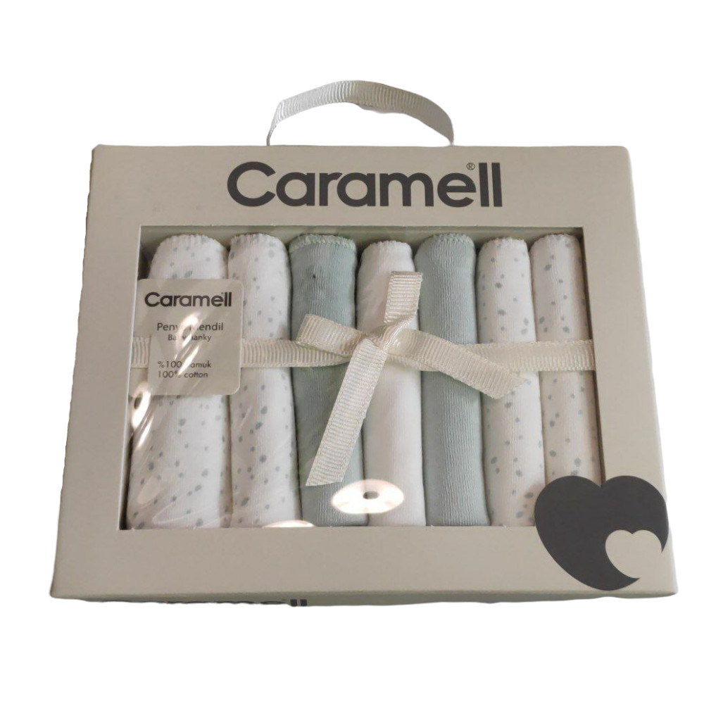 Набор платочков Caramell Basic Yesil 7 шт зеленно-молочный (MND8957)