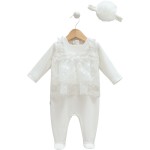 Комбинезон Caramell Lux Girl ekru р.56-62 (TK9016)