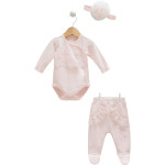 Комплект одягу Caramell 3 предмети Lux Girl pembe р.50-56 (BPS9020)