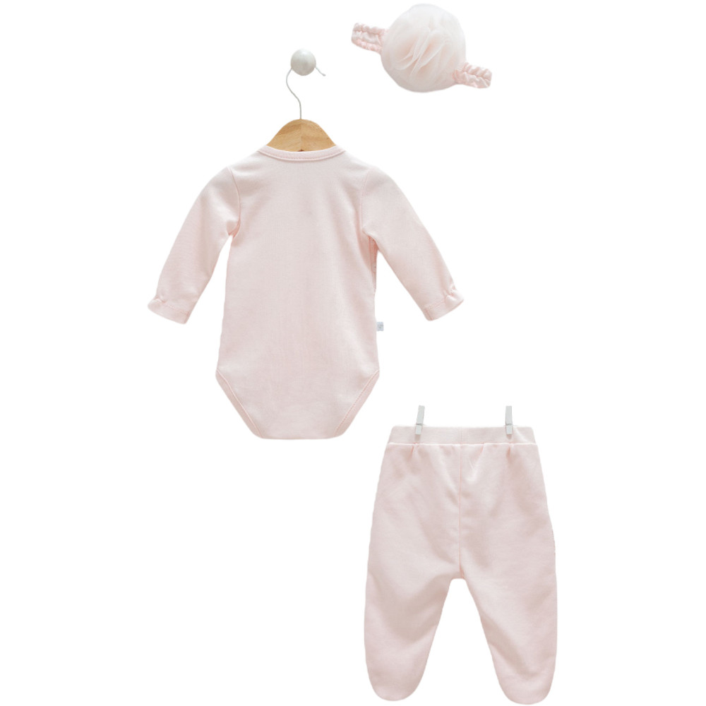 Комплект одягу Caramell 3 предмети Lux Girl pembe р.62-68 (BPS9020)