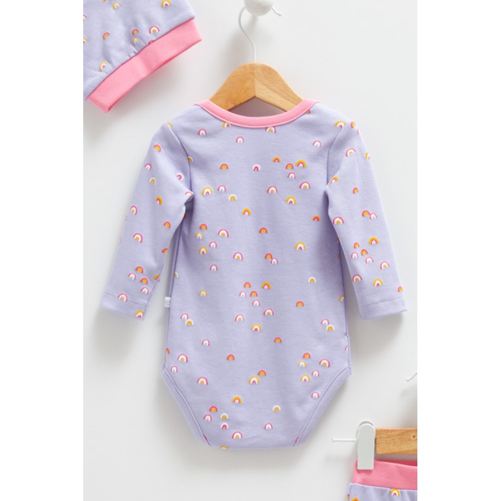 Комплект одежды Caramell боди, штаны, шапка Colorful р.56-62 (BPS7394)