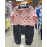 Комбинезон с капюшоном Caramell Sweet Panda р.56-62 серо-розовый (TK7177)