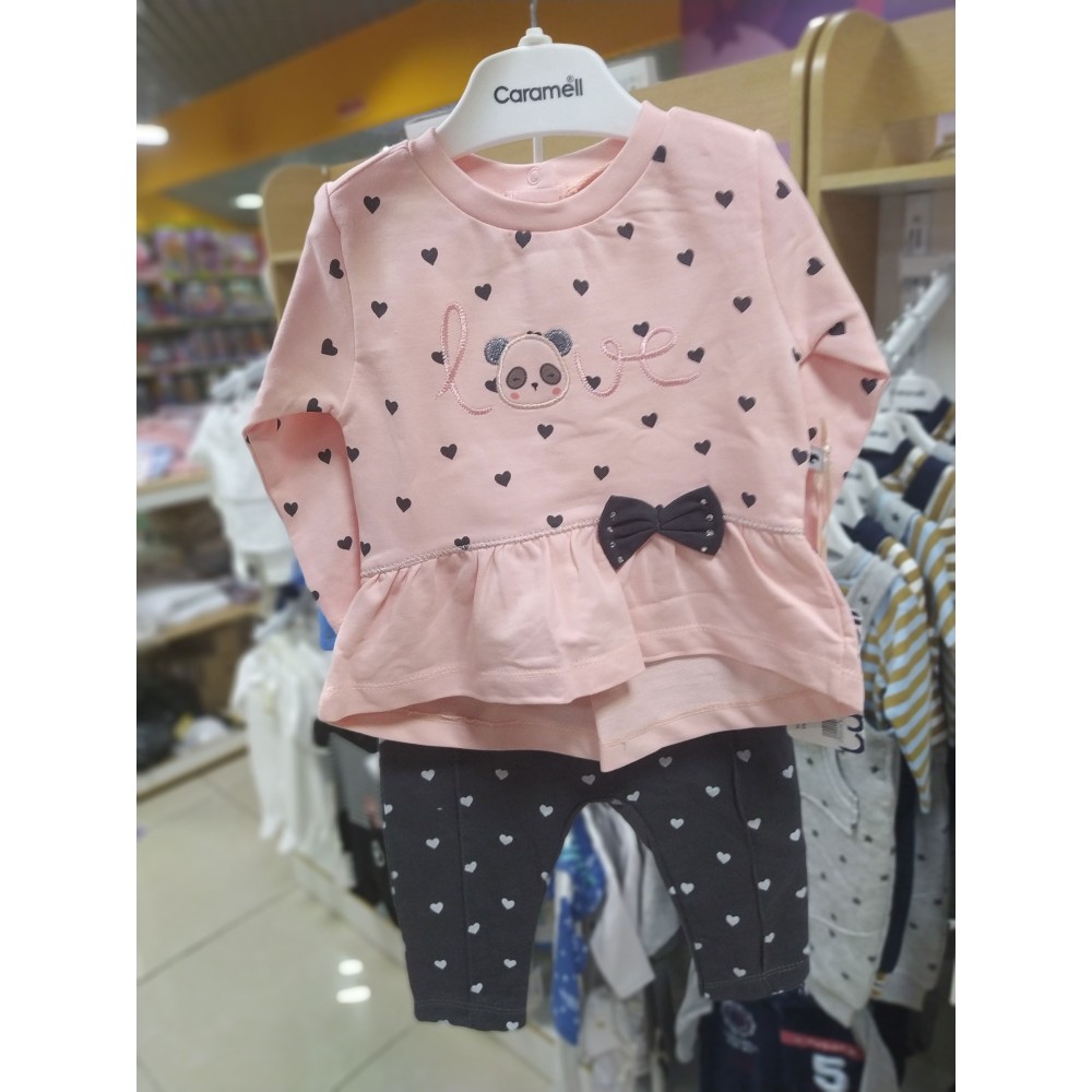 Комплект одежды Caramell свитшот и штаны Sweet Panda р.68-74 (TKK7178)