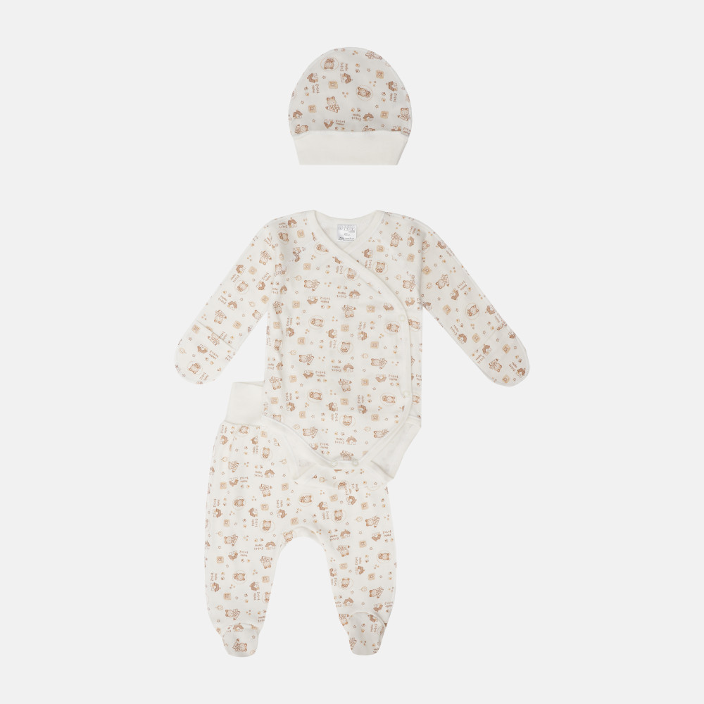 Комплект одежды Garden Baby Енотик Heppy р.62 кофейный енот (40206-02)