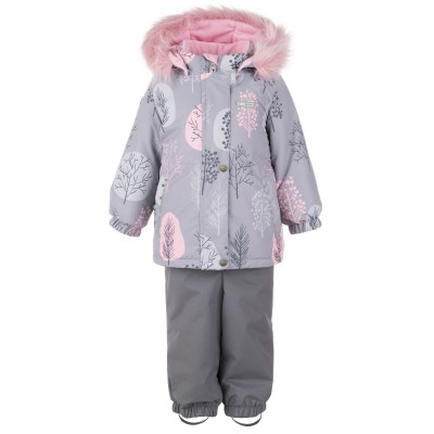 Комплект для дівчинки Lenne Tree р.74 cіро-рожевий (21318A / 2551)
