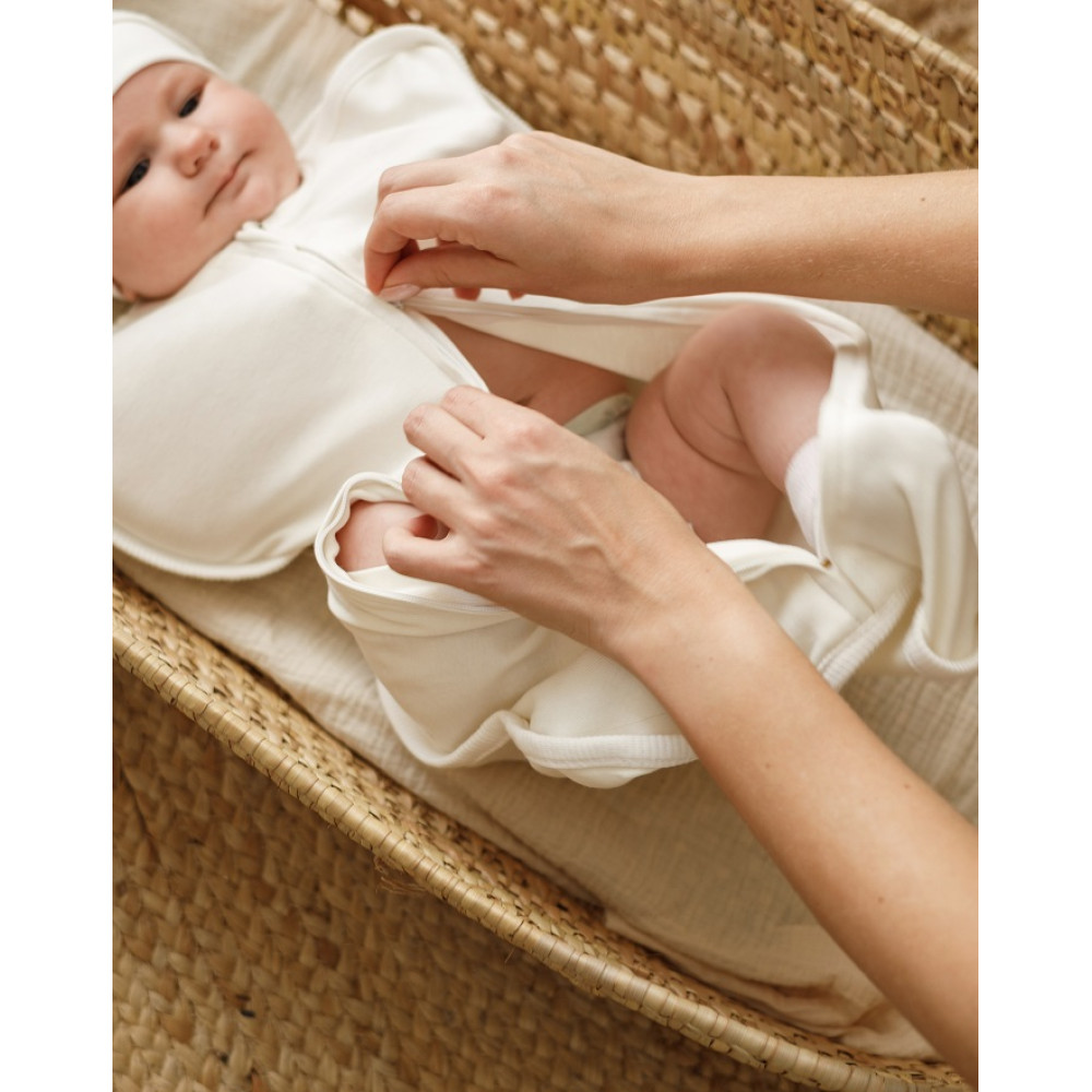 Пеленка на молнии с шапочкой Magbaby Purl Желуди 0-3 мес. (100161)