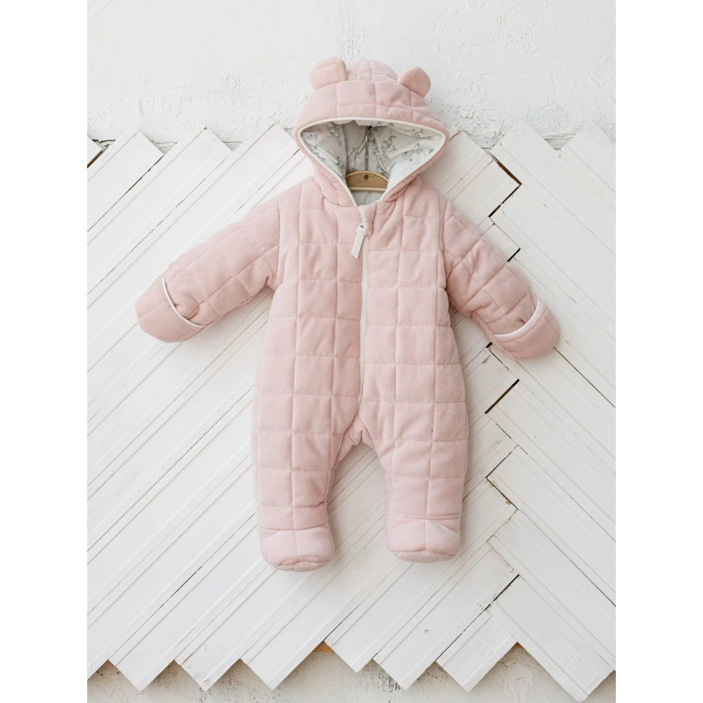 Детский  велюровый комбинезон MagBaby Tessera розовый р.80(100964)