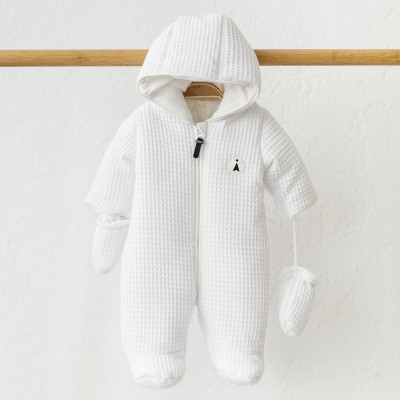 Вафельний комбінезон MagBaby Kyle білий р.80 (112254)