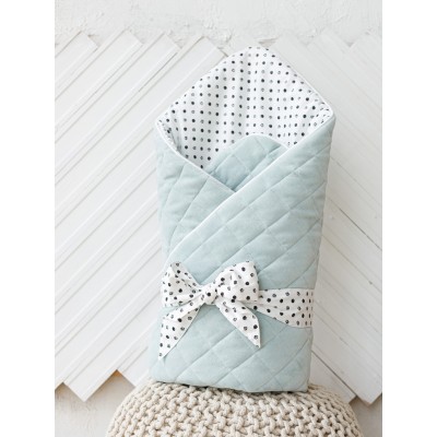 Велюровий конверт-ковдра MagBaby Tessera сизий (100965)