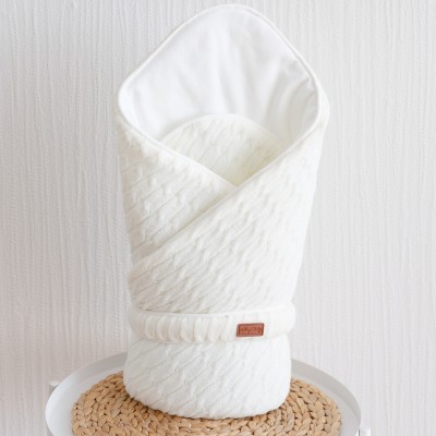 В'язаний конверт-ковдра MagBaby Tress світло-молочний (104500)