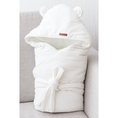 Велюровий конверт-ковдра MagBaby Velvet молочний (103115)