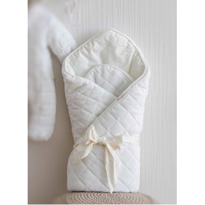 Велюровий конверт-ковдра MagBaby Tessera молочний (100970)