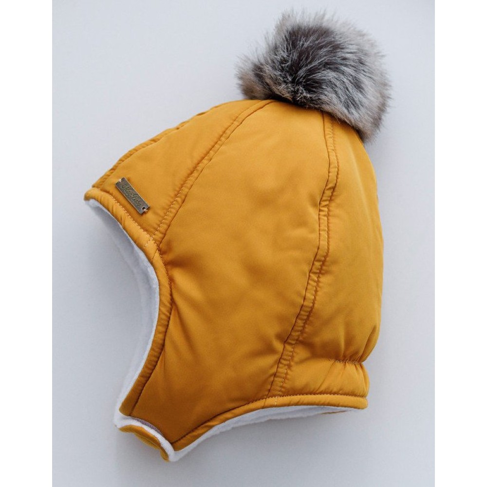 Шапка MagBaby Аляска горчичная р.42-46 (103261)
