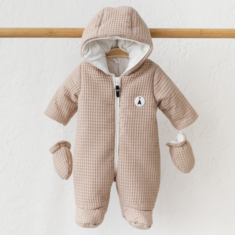 Вафельний комбінезон MagBaby Kyle бежевий р.80 (112269)