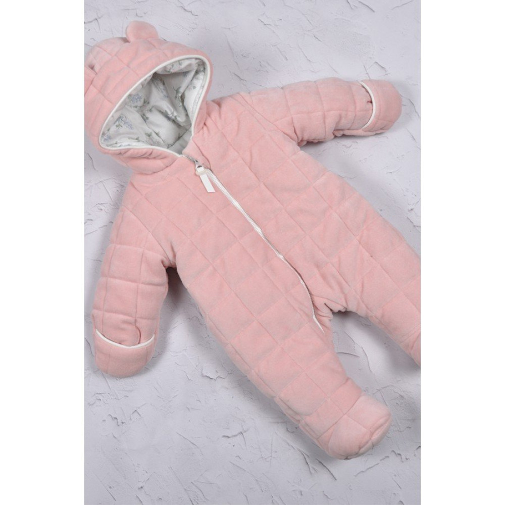 Детский  велюровый комбинезон MagBaby Tessera розовый р.80(100964)