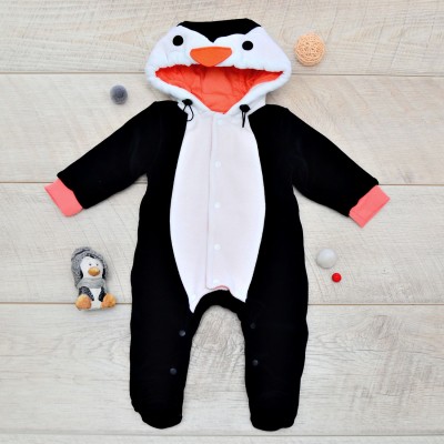 Комбинезон Minikin Пингвинчик с утеплителем р.74 белый черный (21550474)