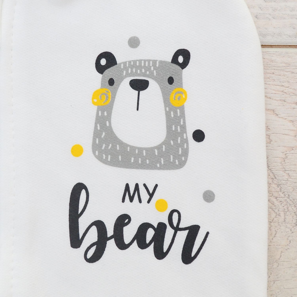 Пелюшка кокон на блискавці Minikin My bear молочний р.56-62 (21660156-62)
