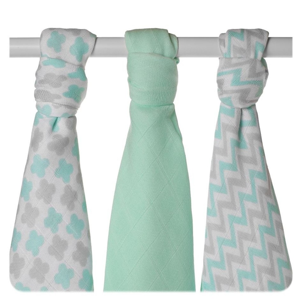 Бамбуковые пеленки ХККО ВМВ Scandinavian 70х70 см мятные (BMB070036)