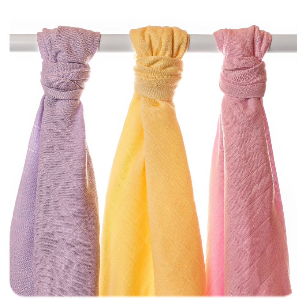 Хлопковые муслиновые пеленки XKKO Organic Old Times Pastels For Girls (CTN090010)