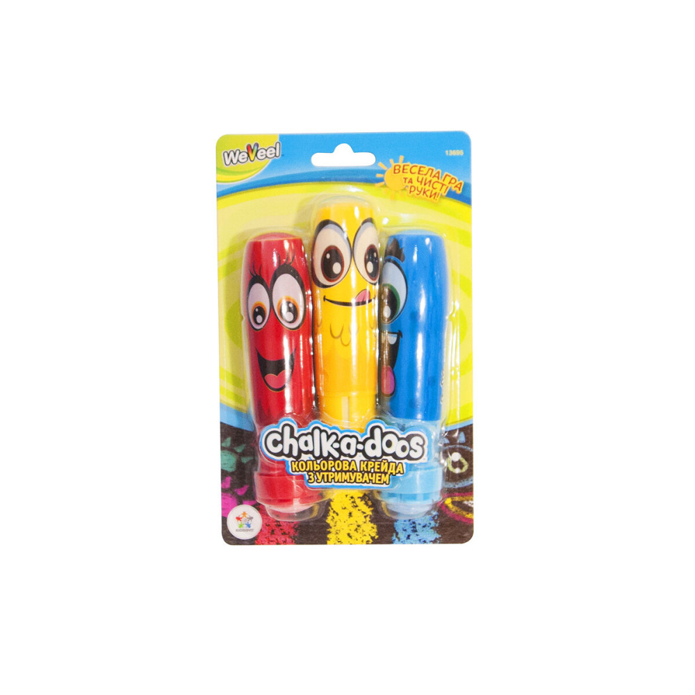 Scentos Chalk-a-doos Три цвета - цветной мел с держателем, 3 шт. (13695)