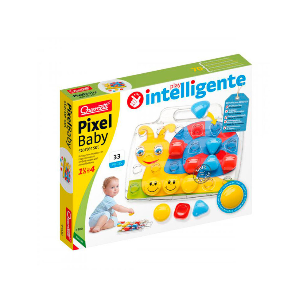 Quercetti Pixel Baby 24 фишки - набор для занятий мозаикой (4400-Q)