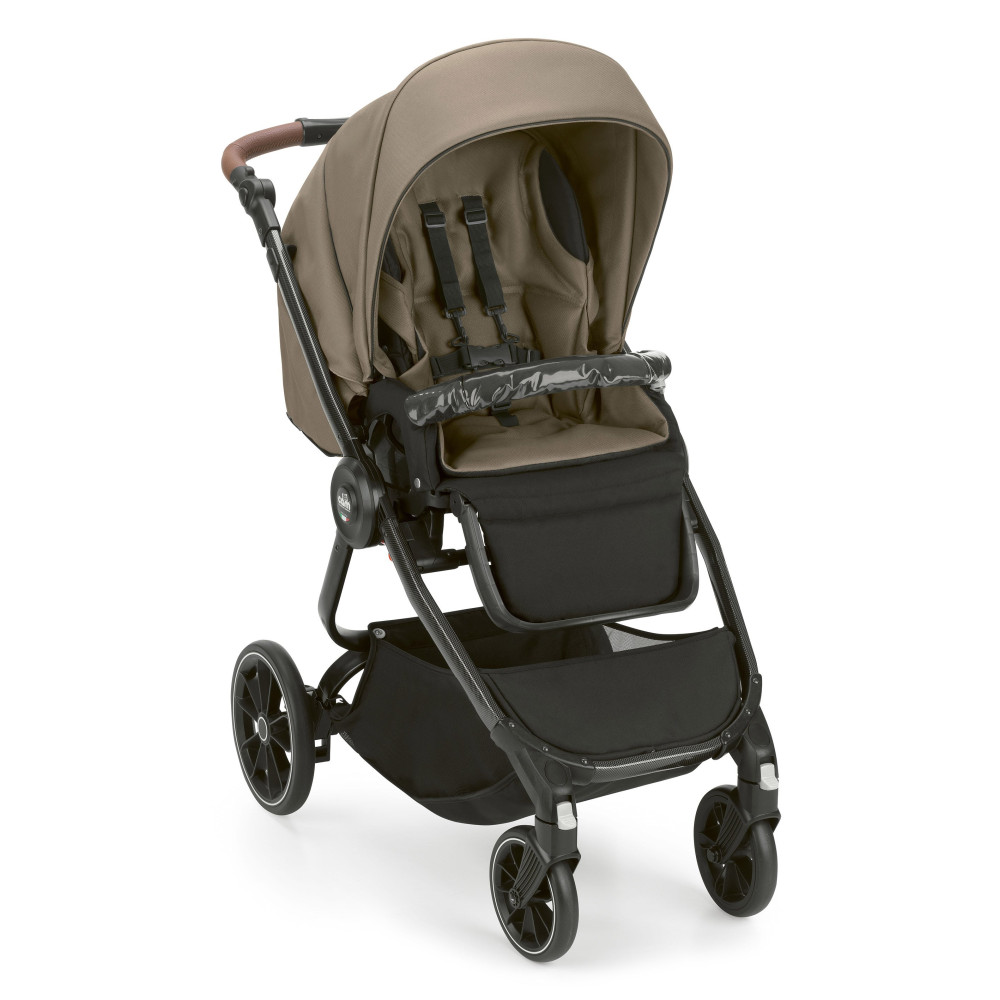 Cam Techno Soul 4Seasons - коляска 3 в 1 • Grey / Black Carbon (805T/V98/982/727K)
