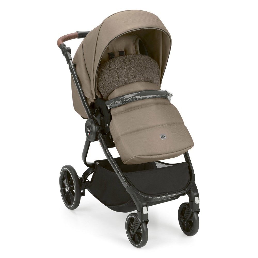 Cam Techno Soul 4Seasons - коляска 3 в 1 • Grey / Black Carbon (805T/V98/982/727K)