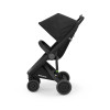 Greentom Classic - екологічна прогулянкова коляска, легка коляска • Black-Black