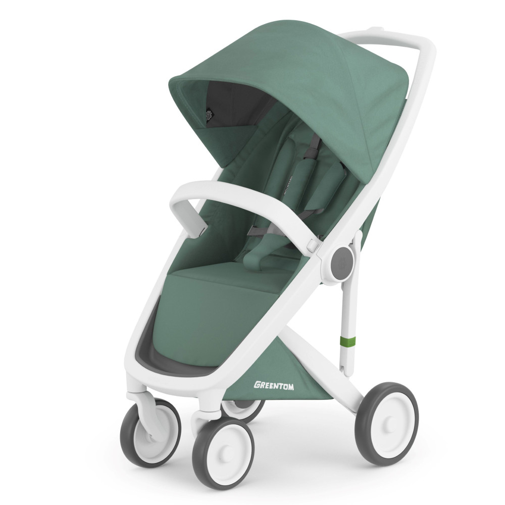 Greentom Classic - екологічна прогулянкова коляска, легка коляска • Sage-White