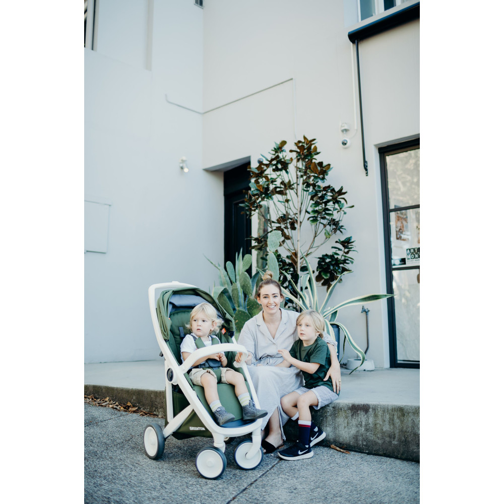 Greentom Classic - екологічна прогулянкова коляска, легка коляска • Sage-White