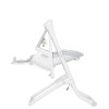 Carrello Triumph CRL-10302 - стільчик для годування, шезлонг та гойдалка з автоматичним безшумним рухом (живлення від мережі та батарейок, пульт ДК, таймер, 2 колеса) • Cloud Grey
