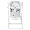Carrello Triumph CRL-10302 - стільчик для годування, шезлонг та гойдалка з автоматичним безшумним рухом (живлення від мережі та батарейок, пульт ДК, таймер, 2 колеса) • Cloud Grey