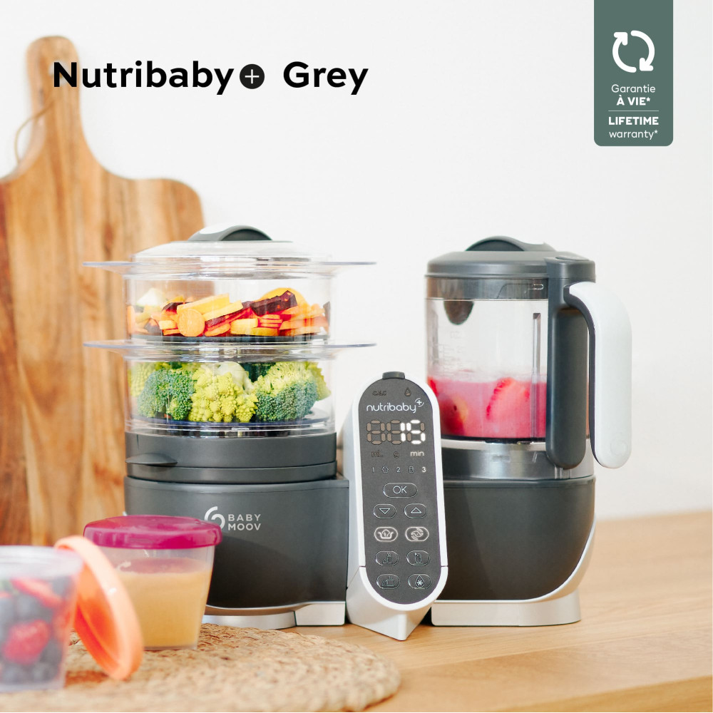 Блендер-пароварка Babymoov Nutribaby+ Grey (Бебімув A001124) Блендер-пароварка Babymoov Nutribaby+ Grey (Бебімув A001124)