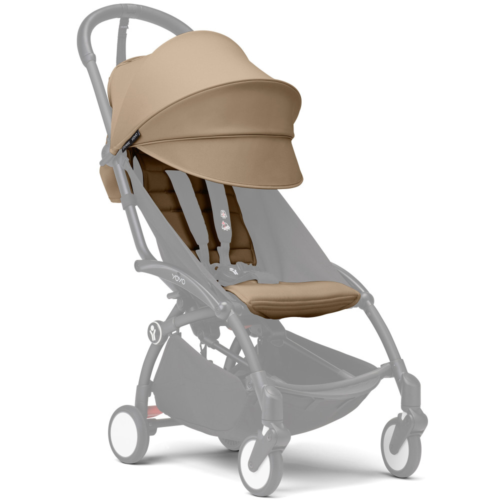 Stokke YOYO 6+ - сменный комплект текстиля для шасси YOYO³ (капюшон и сиденье) • Toffee