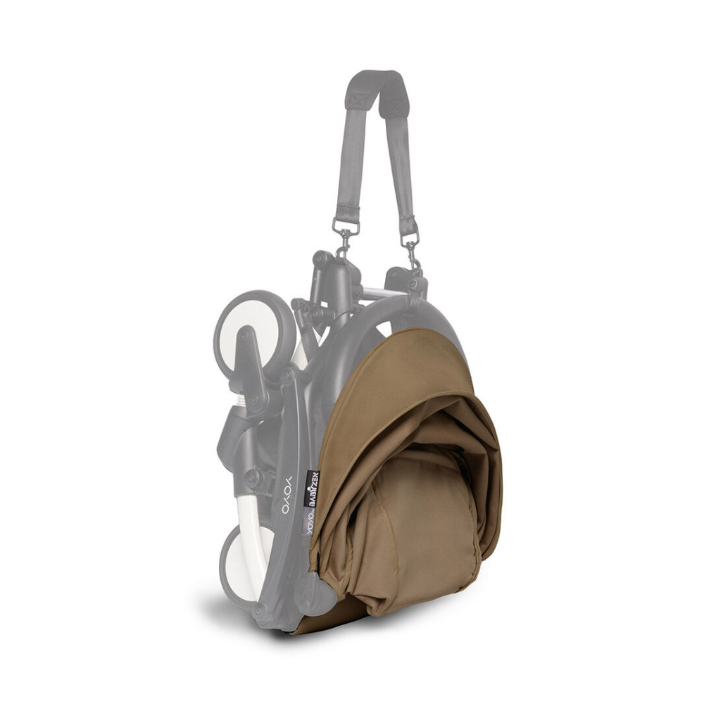 Stokke YOYO 6+ - комплект текстиля (капюшон, дополнительная мягкая вкладка) • Toffee