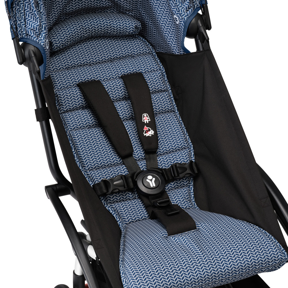Stokke YOYO 6+ - сменный комплект текстиля для шасси YOYO³ (капюшон и сиденье) • Air France Blue