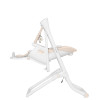 Carrello Triumph CRL-10302 - стільчик для годування, шезлонг та гойдалка з автоматичним безшумним рухом (живлення від мережі та батарейок, пульт ДК, таймер, 2 колеса) • Cream Beige