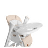 Carrello Triumph CRL-10302 - стільчик для годування, шезлонг та гойдалка з автоматичним безшумним рухом (живлення від мережі та батарейок, пульт ДК, таймер, 2 колеса) • Cream Beige
