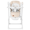 Carrello Triumph CRL-10302 - стільчик для годування, шезлонг та гойдалка з автоматичним безшумним рухом (живлення від мережі та батарейок, пульт ДК, таймер, 2 колеса) • Cream Beige