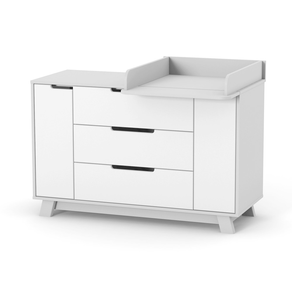 Veres Manhattan | Верес Манхеттен 1200 - дитячий комод (120 см) • White Grey | Біло-сірий