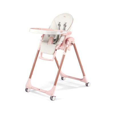 Peg Perego Prima Pappa Follow Me - стульчик для кормления с функцией шезлонга, регулировка высоты и наклона, съемный столик, 4 колеса • Mon Amour