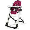 Peg Perego Siesta Follow Me - стульчик для кормления и шезлонг, 9 положений высоты, экокожа • Berry