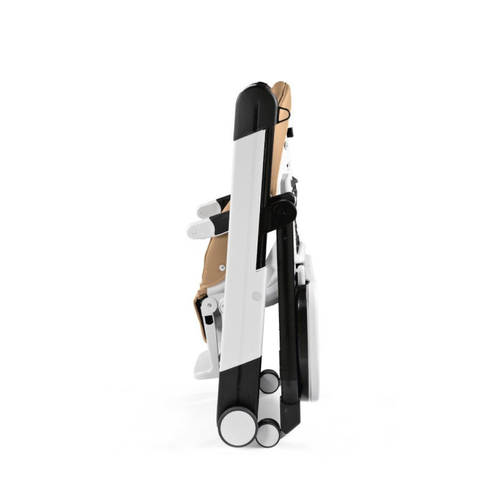 Peg Perego Siesta Follow Me - стульчик для кормления и шезлонг, 9 положений высоты, экокожа • Noce