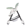 Carrello Stella CRL-9503 - стільчик для годування на коліщатках (сидіння з еко-шкіри, м'який матрацик,кошик для дрібниць) • Aspen Green