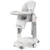 Peg Perego Tatamia Follow Me - стульчик для кормления, шезлонг и качалка, экокожа • Latte