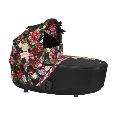Cybex Mios 2 Lux Carry Cot - люлька из коллекции Spring Blossom для коляски Cybex Mios, капюшон UPF50+, матрас с эффектом памяти • Spring Blossom Dark Cybex Mios 2 Lux Carry Cot - люлька из коллекции Spring Blossom для коляски Cybex Mios, капюшон UPF50+, матрас с эффектом памяти • Spring Blossom Dark