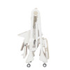 Carrello Caramel CRL-9501/3 - стульчик для кормления на колесиках (мягкий матрасик, корзина для игрушек) • Cream Beige