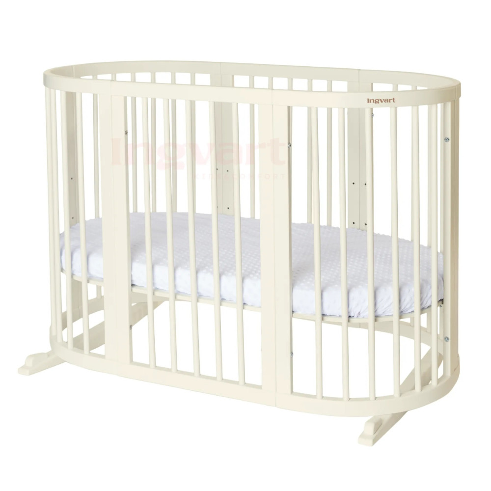 Детская кроватка-трансформер IngVart Smart Bed 9 в 1, слоновая кость