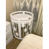 Детская кроватка-трансформер IngVart Smart Bed 9 в 1 с мишками, белый